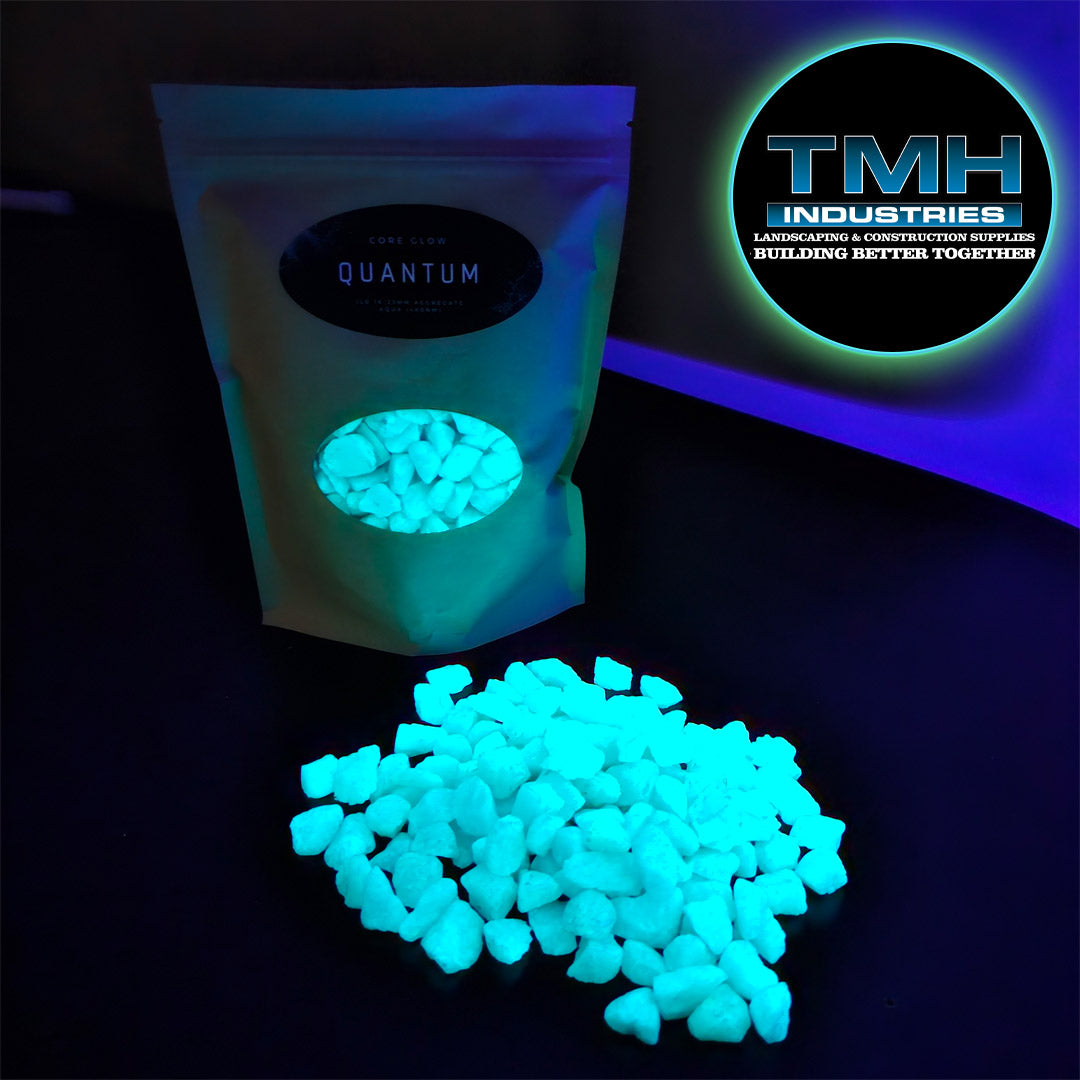 16-25MM Glow Rock 1LB Bag Aqua TMH Industries