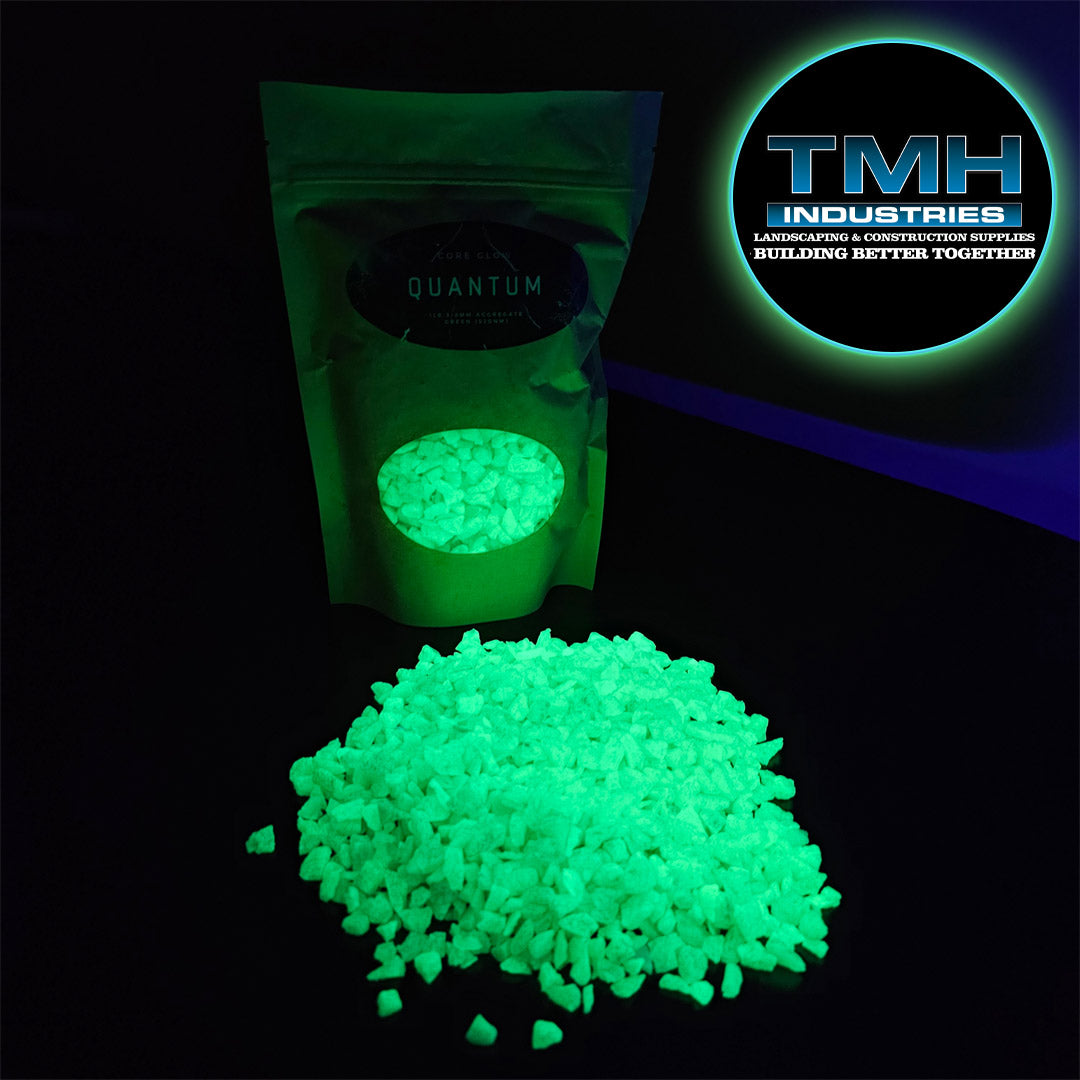 3-8MM Glow Rock 1LB Bag Green TMH Industries