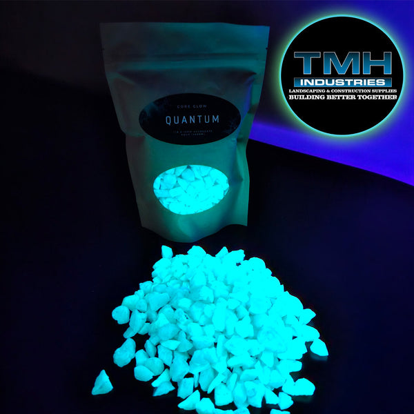 8-15MM Glow Rock 1LB Bag Aqua TMH Industries