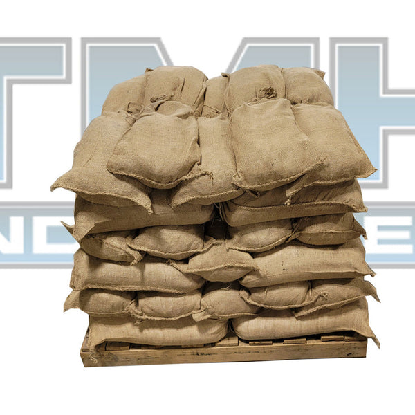 Filled Heavy Duty Burlap Sandbags With Liner TMH Industries