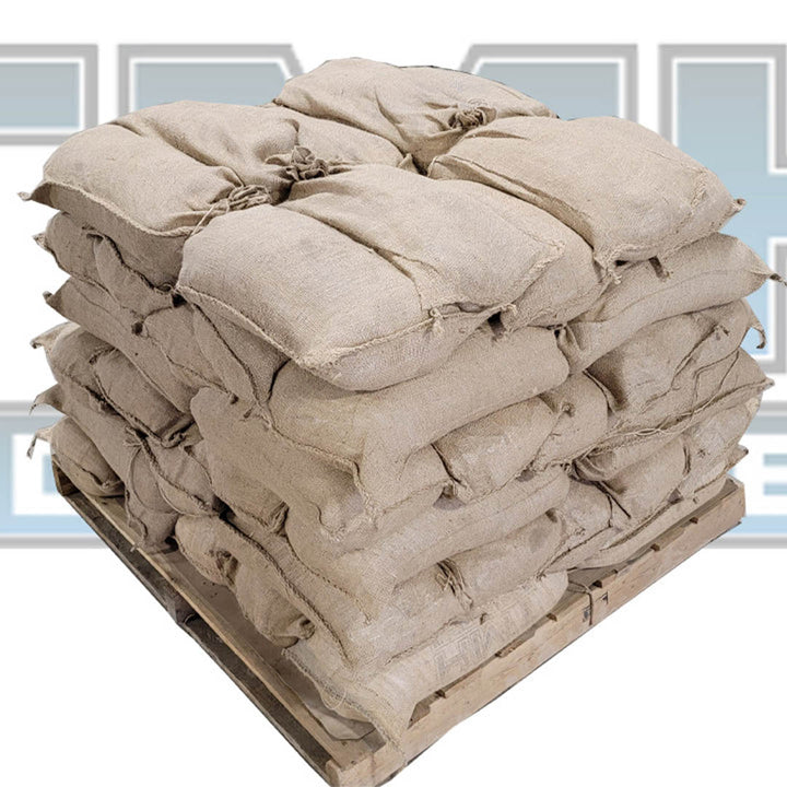 Filled Heavy Duty Burlap Sandbags With Liner TMH Industries