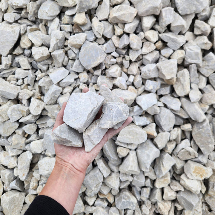 50mm-90mm Large White Rock in Bulk Bag TMH Industries