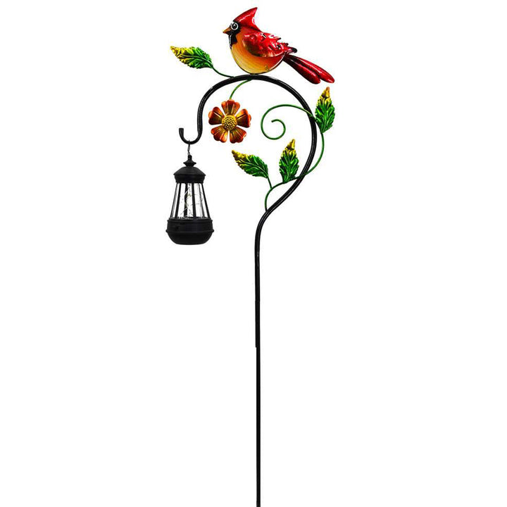 Solar Stake - Cardinal with Lantern TMH Industries